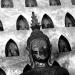 Buddha statues in a cave situated on a bank of Mekong river
