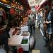 Traditional market street in Hong Kong island