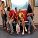 People sleep in Hong Kong Subway